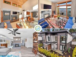 Four discounted homes on Vancouver Island - photo collage